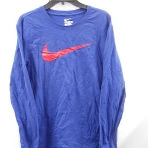 COPY - NWT Men's Large Blue LS Nike Athletic Cut Logo Shirt Size L